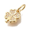 Brass Micro Pave Cubic Zirconia Pendants X-KK-Q001-12G-2