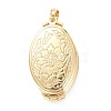 Brass Locket Pendants KK-P199-10G-2