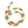 Fixed 4 Color Handmade Polymer Clay Bead Strands CLAY-S096-029D-2