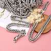 Tarnish Resistant 201 Stainless Steel Double Link Chains CHS-A003E-3.0mm-4