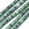 Natural Green Spot Jasper Beads Strands G-F631-A18-4