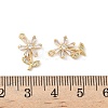 Brass Micro Pave Cubic Zirconia Pendants KK-C099-02G-03-3