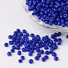 8/0 Opaque Colours Round Glass Seed Beads X-SEED-A010-3mm-48-1