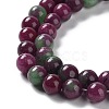 Dyed Natural Malaysia Jade Beads Strands G-G021-01A-05-4