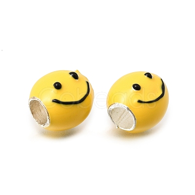 Alloy Enamel European Beads MPDL-F020-05P-1