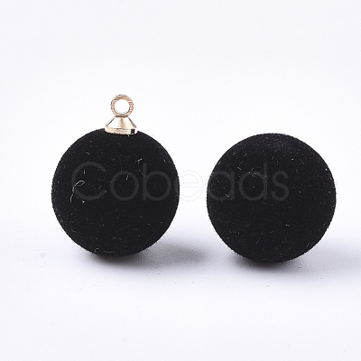 Flocky Acrylic Pendants FIND-T046-33D-01-1