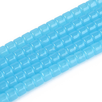 Imitation Jade Glass Beads Strands LS-GLAA-N065-4x4mm-B03-1
