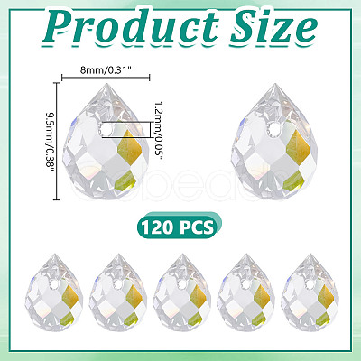 120Pcs Electroplate Glass Beads EGLA-HY0001-12-1