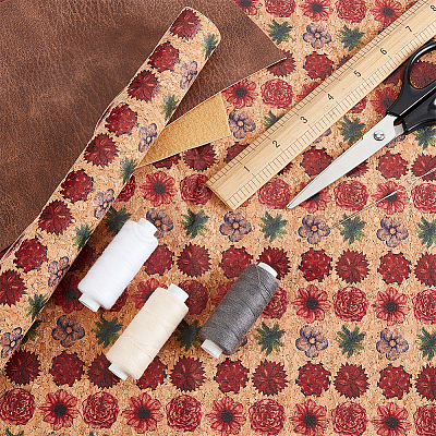 Embossed PU Imitation Leather Fabric DIY-WH0043-95B-1