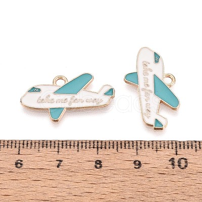 Alloy & Enamel Pendants ENAM-T021-65G-1