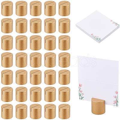 40Pcs Wood Name Card Holder DJEW-FH0011-57-1