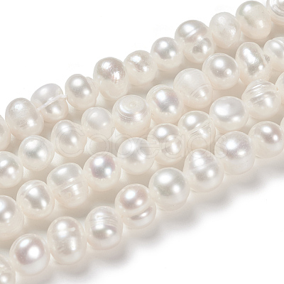 Natural Cultured Freshwater Pearl Beads Strands PEAR-N013-06G-1