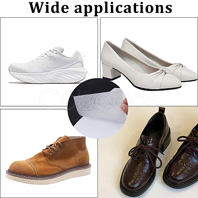 Rectangle Plastic Anti-slip Stickers for Shoe Soles AJEW-CY0002-57-1