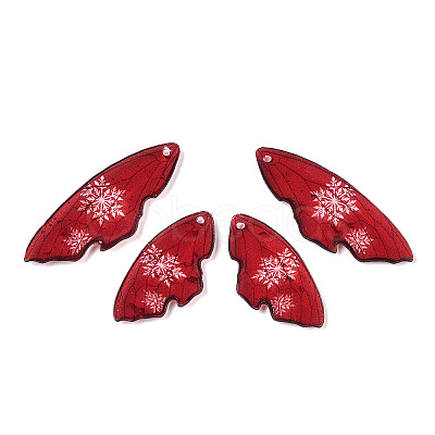 Christmas Theme Epoxy Resin Pendants RESI-TAC0021-99A-1