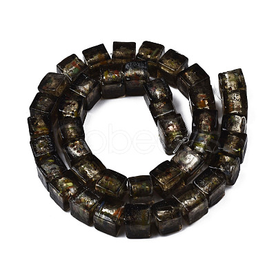 Handmade Silver Foil Lampwork Beads FOIL-N004-01A-11-1