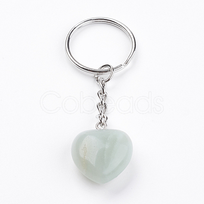 Natural Amazonite Keychain KEYC-F019-02R-1