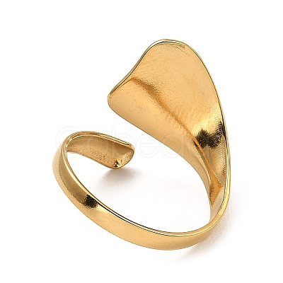 304 Stainless Steel Open Cuff Rings RJEW-Z018-16G-1
