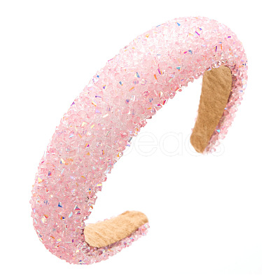 Resin Sponge Hair Bands PW-WG93054-05-1