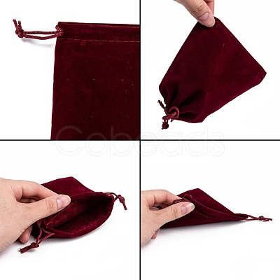 Rectangle Velvet Pouches TP-R002-10x12-02-1