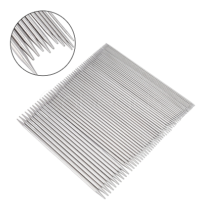 55Pcs Stainless Steel Knitting Needles Set DIY-WH0671-515-1