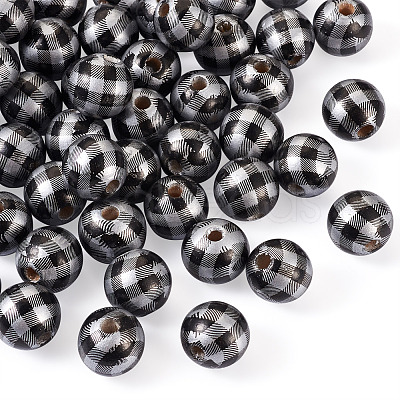 Natural Wooden Beads WOOD-TAC0010-05J-1