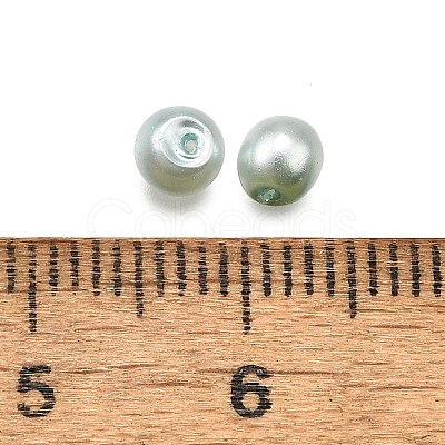 Baking Paint Pearlized Glass Pearl Round Beads HY-XCP0001-25C-1