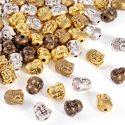 Tibetan Style Alloy Beads TIBEB-CD0001-03-1