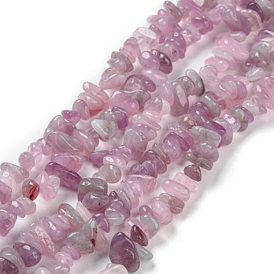 Natural Madagascar Rose Quartz Beads Strands G-O187-01-1