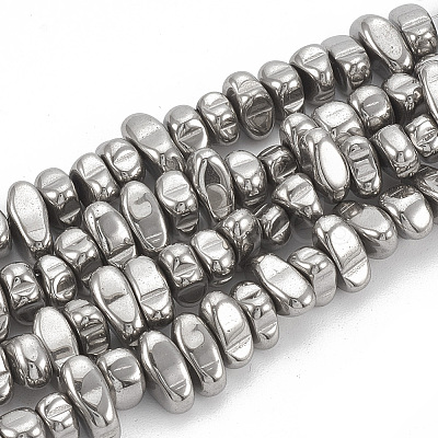 Electroplate Non-magnetic Synthetic Hematite Beads Strands X-G-T061-102N-1