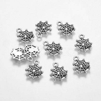 Halloween Jewelry Tibetan Style Alloy Pendants TIBEP-60606-AS-LF-1