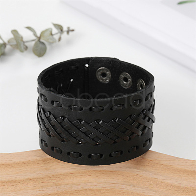 Cowhide Cord Bracelets FS-WGA1EE3-01-1