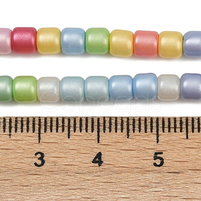 Baking Paint Glass Beads Strands LAMP-S070-08C-1
