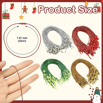 100Pcs Plastic Lanyard for Christmas Tree Decorations FIND-YW0007-81A-1