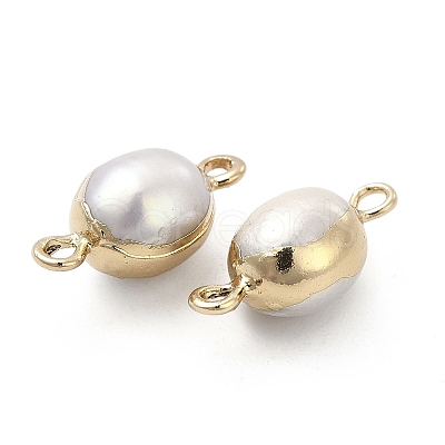 Natural Pearl Connector Charms LS-PEAR-P004-50G-1