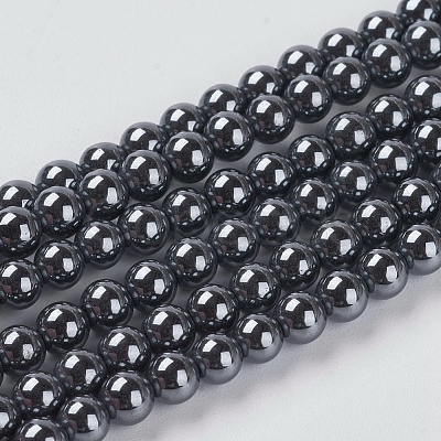 Non-Magnetic Synthetic Hematite Beads G-H1073-1-1