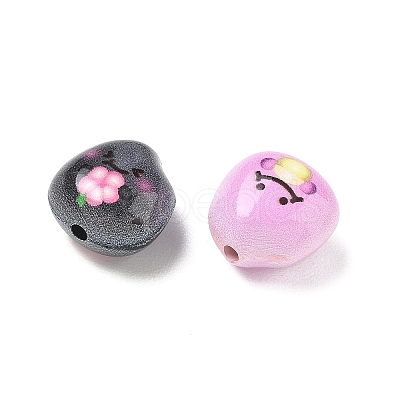 Baking Paint Alloy Beads AL-CBABBA2-01A-1