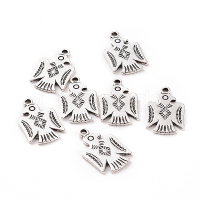 Tibetan Style Alloy Thunderbird Pendants FIND-E019-01AS-1