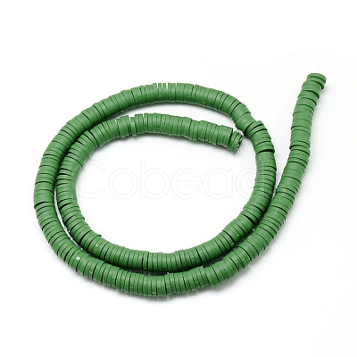 Handmade Polymer Clay Bead Strands CLAY-T002-4mm-07-1
