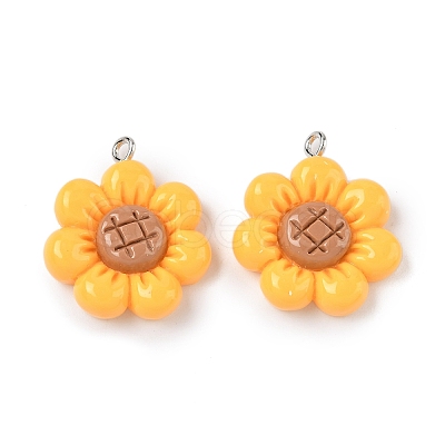 Opaque Resin Pendants FIND-Z092-06P-1