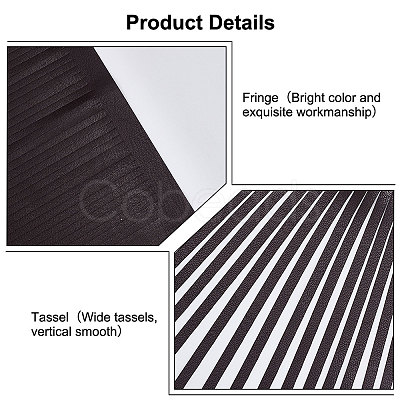 2 Meters PU Imitation Leather Tassels Trimming DIY-PH0010-44B-05-1