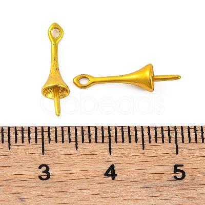 Brass Bead Cap Bails KK-G502-17A-G-1