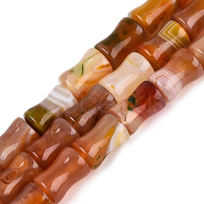 Natural Agate Beads Strands G-Q606-61-1