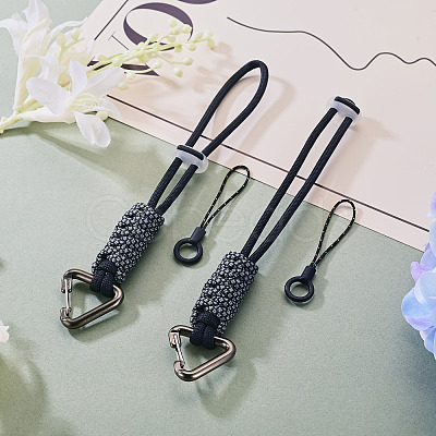 Polyester Cord Ropes Pendant Decorations HJEW-TADJ0022-01A-1