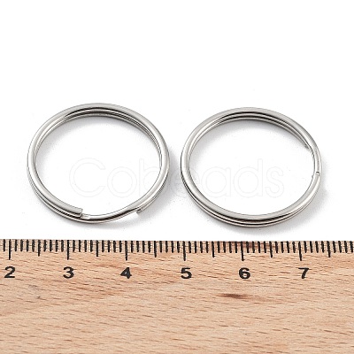 Non-Tarnish 304 Stainless Steel Split Key Rings STAS-Q314-02I-P-1