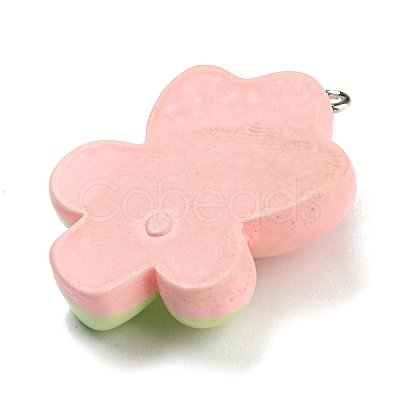 Opaque Resin Pendants RESI-G078-01K-1