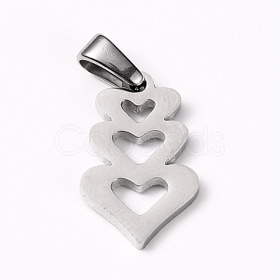 Non-Tarnish 304 Stainless Steel Pendants X-STAS-I127-018P-1