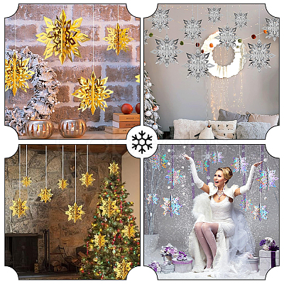 18Pcs 3 Styles Christmas Theme Plastic Decorations DIY-SC0026-69-1