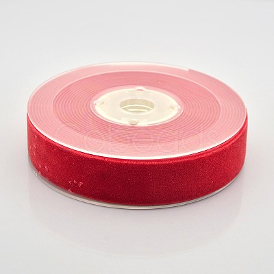 Polyester Velvet Ribbon for Gift Packing and Festival Decoration SRIB-M001-23mm-235-1