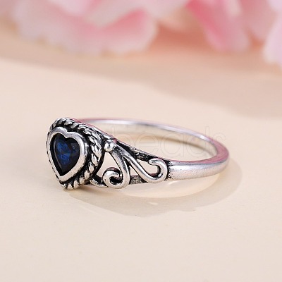 Brass Micro Pave Cubic Zirconia Finger Rings for Women FS-WGE7315-03-1