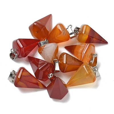 Natural & Synthetic Mixed Gemstone Pendants G-B127-13P-1